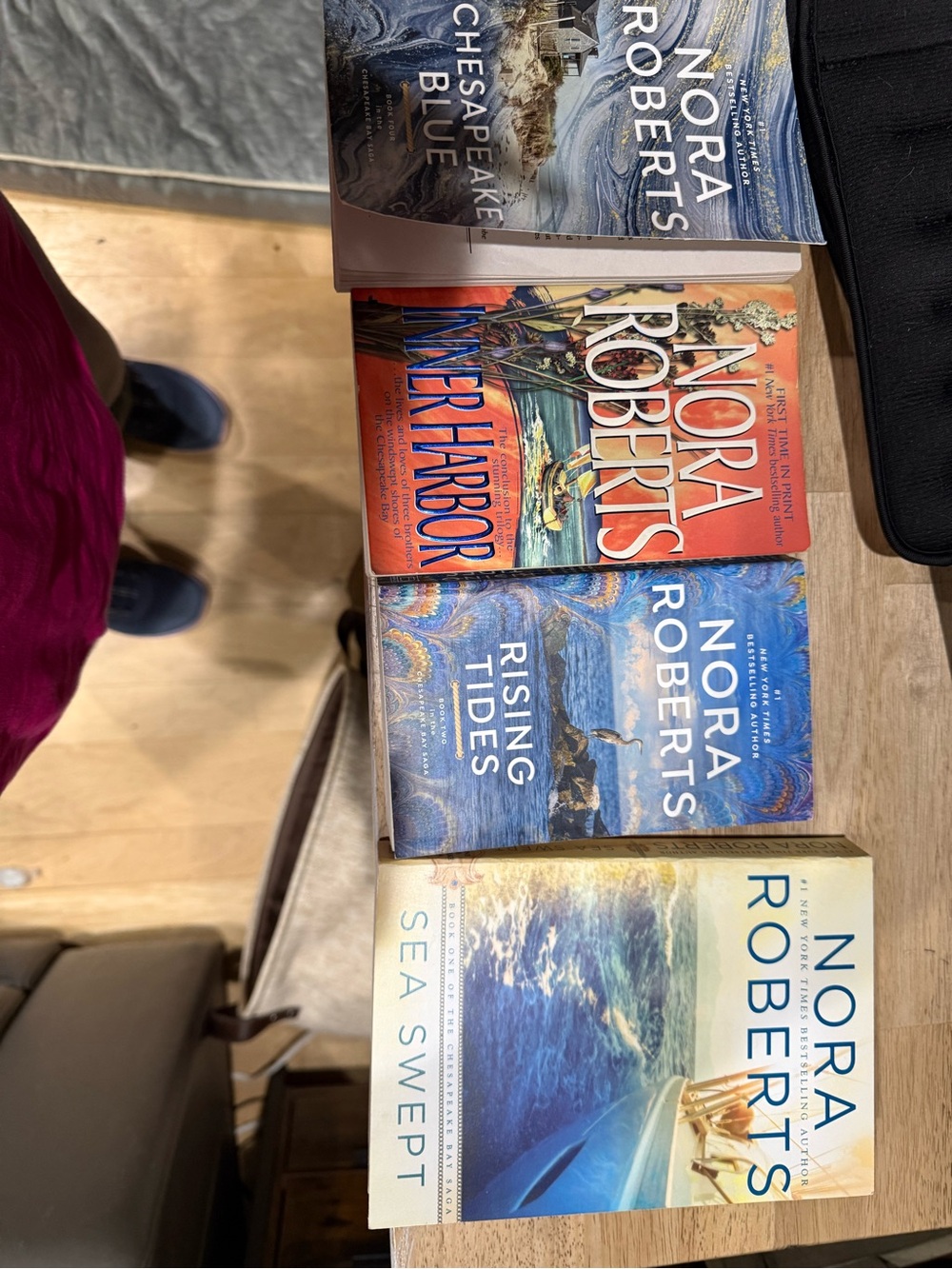 Chesapeake bay series by Nora Robert’s Set — Blue and Orange Covers